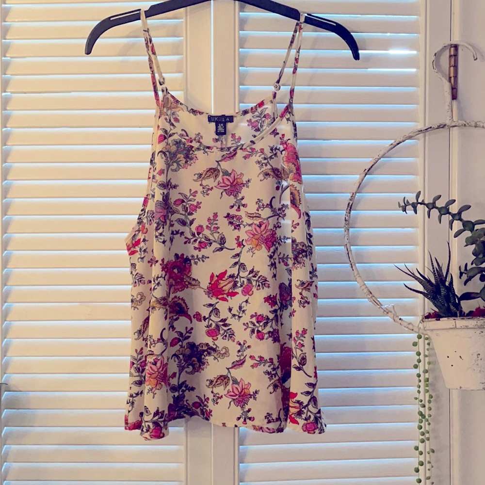 ☀️ Barcelona Perfect condition floral crop top